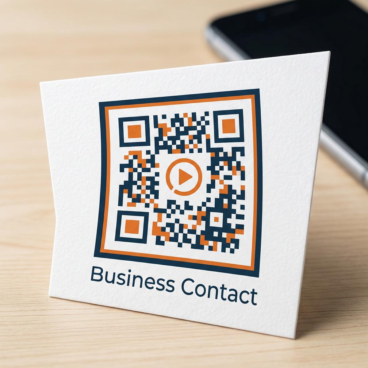 含羞草黄商务二维码